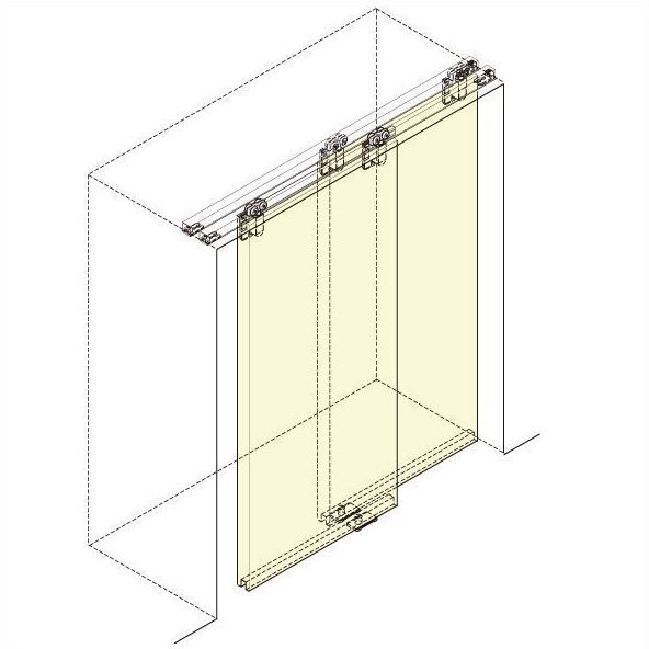 Fd30 | 아웃셋형 슬라이딩 도어 시스템 | 가구 건축용 하드웨어 | 스가츠네 코리아